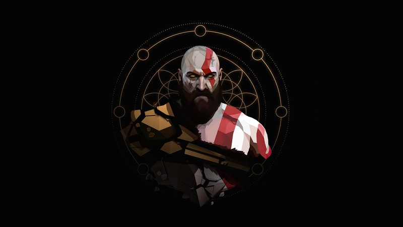 kratos, god of war 4, god of war, games, ps games, hd, artwork, artist, digital art, deviantart, 4k