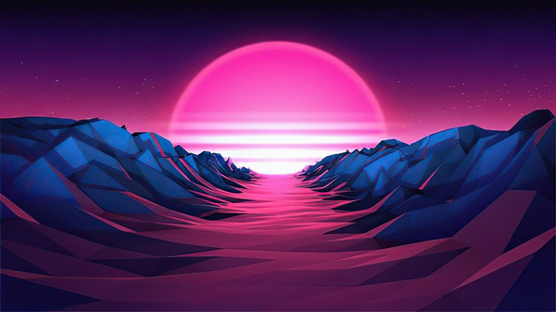 retrowave, artist, artwork, digital art, hd