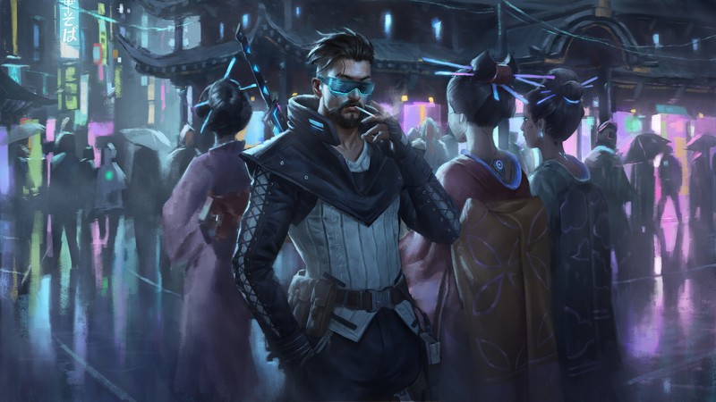artist, artwork, cyberpunk, hd, 4k, artstation