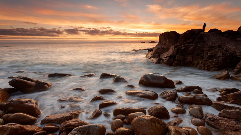 rocks, long exposure, nature, hd, 4k