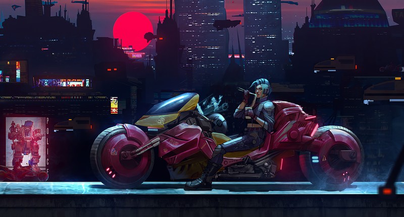 artist, artwork, cyberpunk, hd, 4k, artstation