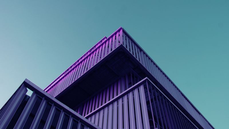 building, architecture, facade, symmetry, minimalism, 4k