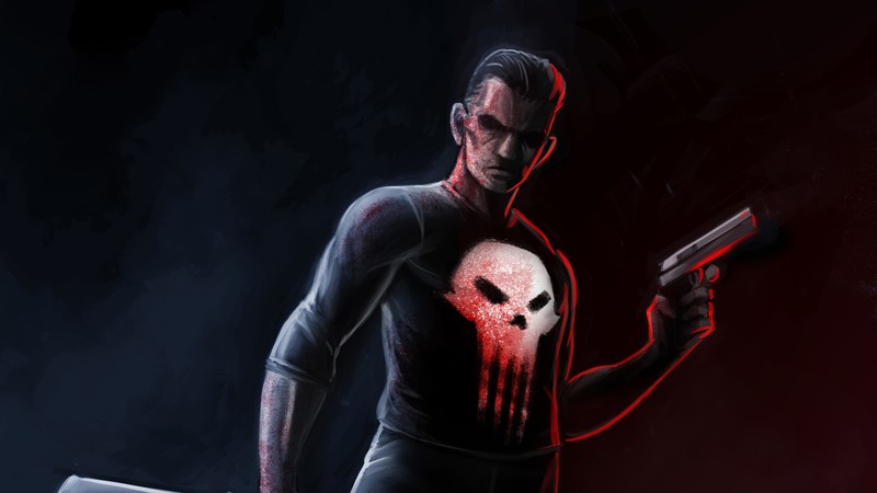 punisher, artwork, artist, digital art, superheroes, hd, 4k, artstation