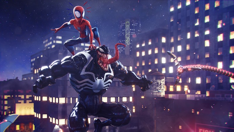 spiderman, venom, superheroes, artwork, hd, 4k, behance