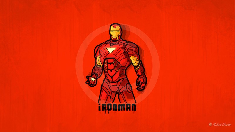 iron man, superheroes, artwork, minimalism, hd, behance