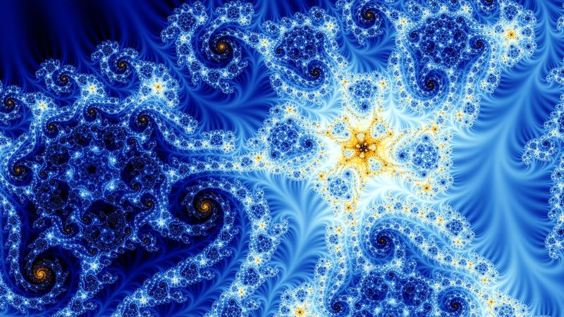 fractal, bright, tangled, pattern, abstraction, 4k