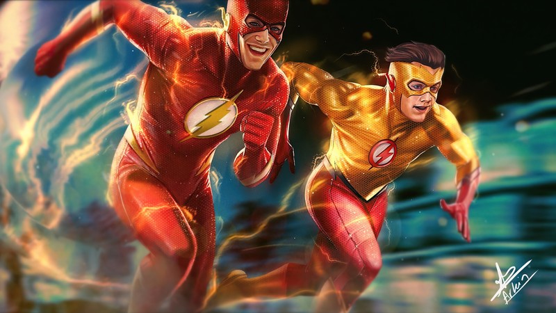 flash, superheroes, artist, artwork, digital art, hd, 4k, artstation