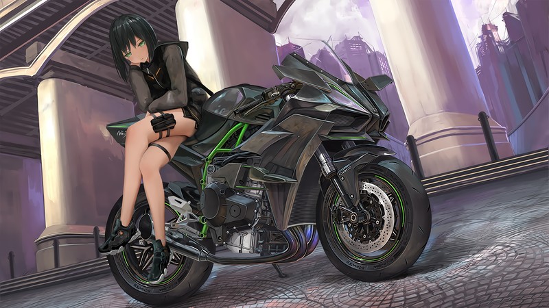 anime girl, anime, artist, artwork, digital art, hd, 4k