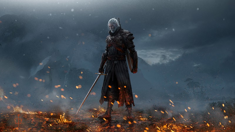 witcher, artwork, artist, hd, 4k, artstation