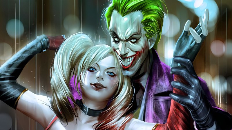 joker, harley quinn, hd, superheroes, digital art, artwork