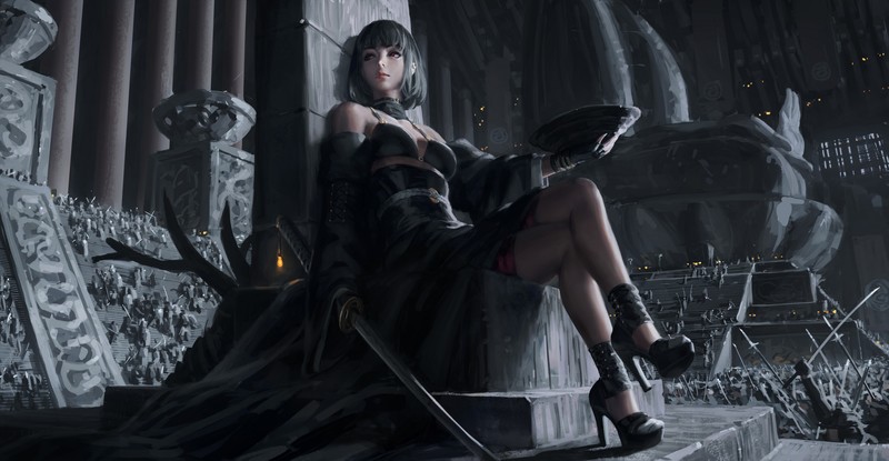 queen, aritst, artwork, digital art, hd, 4k