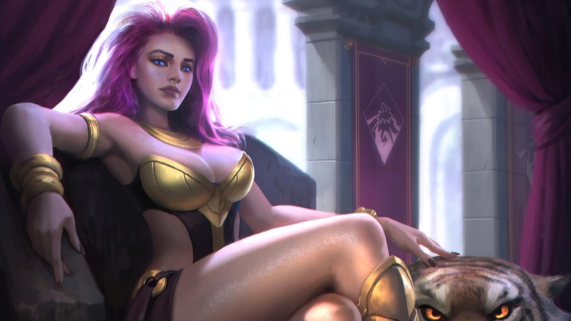 league of legends, games, hd, tiger, artstation, artist, artwork, digital art