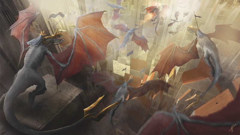 dragon, artist, artwork, digital art, hd, 4k, deviantart