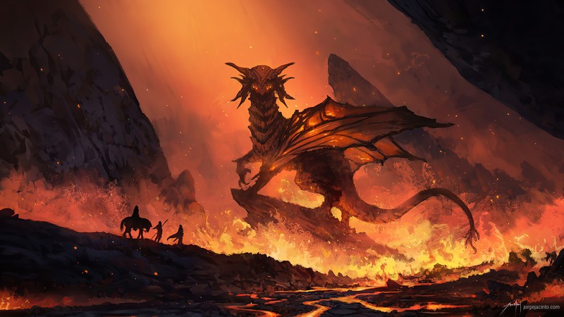 dragon, artist, artwork, digital art, hd, 4k, deviantart