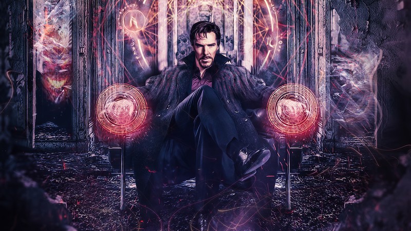 doctor strange, artist, artwork, digital art, illustration, superheroes, 4k