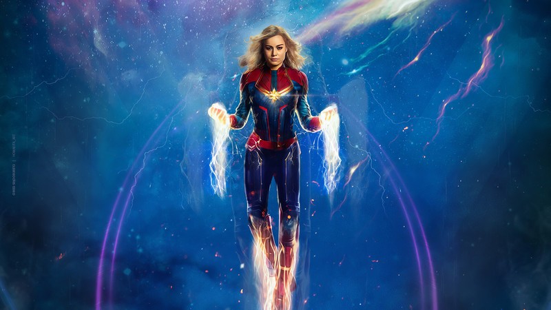 captain marvel, superheroes, hd, marvel, 4k, artstation