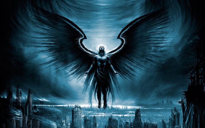angel, artist, artwork, digital art, hd, 4k, wings