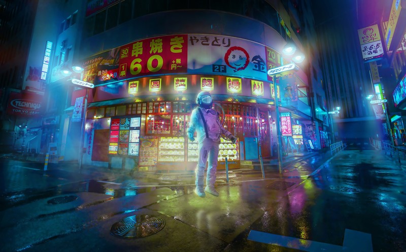 artist, artwork, digital art, hd, 4k, neon