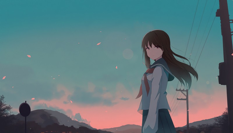 anime girl, anime, artist, artwork, digital art, hd, 4k, artstation