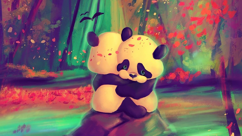 panda, artist, artwork, digital art, hd, 4k, artstation