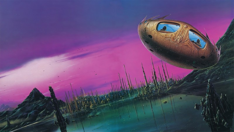 ufo, artist, artwork, digital art, hd, 4k, alien