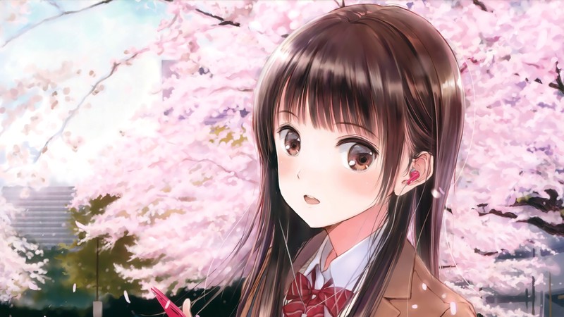 anime girl, anime, artist, school, artwork, digital art, hd, 4k