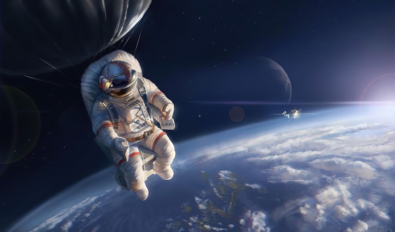 astronaut, artist, artwork, digital art, hd, 4k, deviantart