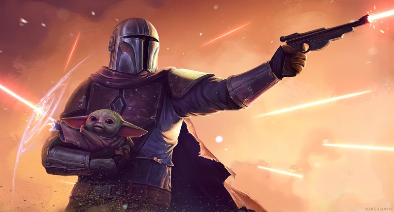 the mandalorian, tv shows, hd, star wars, 4k, artstation, baby yoda