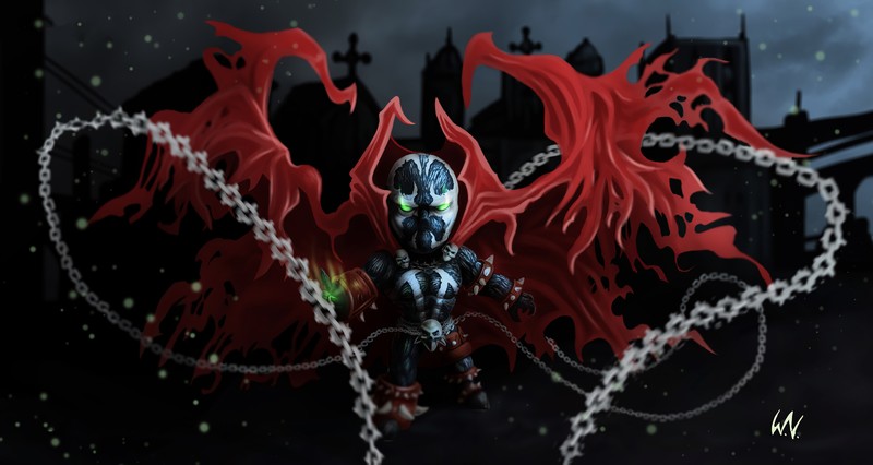 spawn, artwork, digital art, superheroes, hd, 4k, artstation