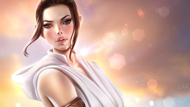 rey, star wars, artist, artwork, digital art, hd, deviantart
