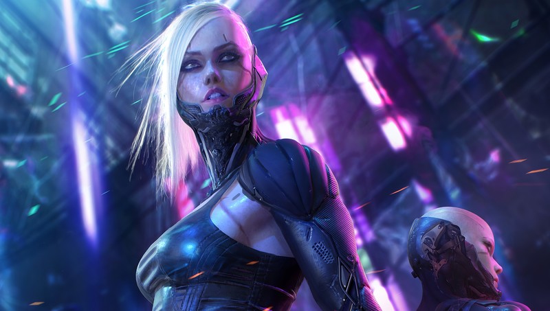 cyborg, cyberpunk, artist, artwork, digital art, hd, 4k, artstation