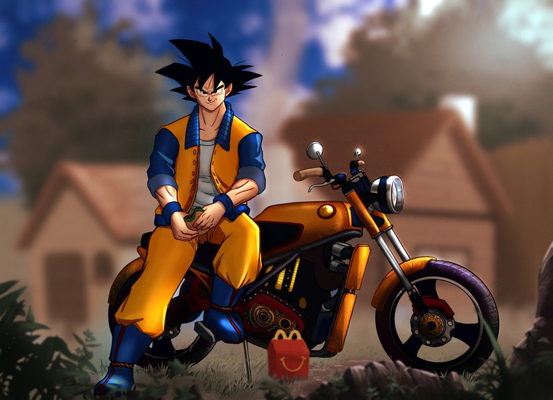 anime, goku, artwork, hd, artstation