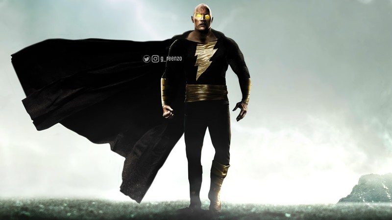 black adam, 2021 movies, movies, hd, superheroes, artwork, artist, digital art, shazam movie, artstation, 4k