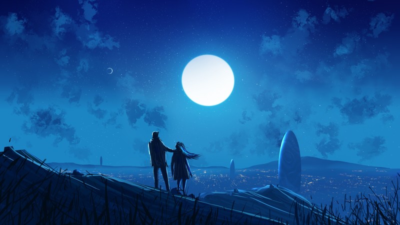 couple, love, artist, artwork, digital art, hd, 4k, artstation
