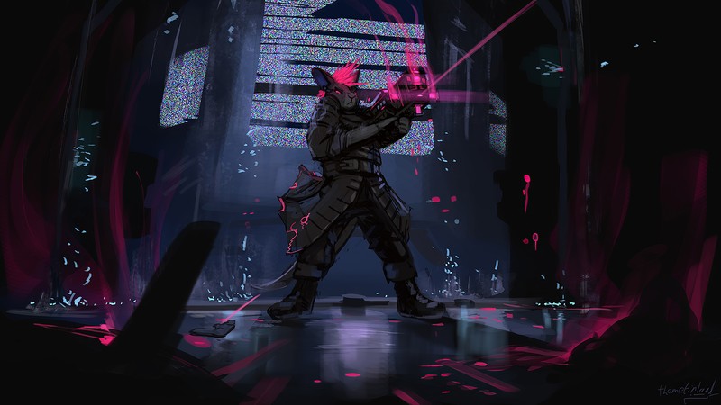scifi, artist, artwork, digital art, hd, 4k, cyberpunk, deviantart
