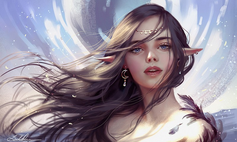 elf, artist, artwork, digital art, hd, deviantart