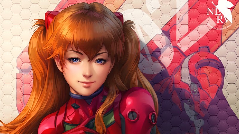 asuka langley soryu, neon genesis evangelion, anime girl, anime, hd, artist, artwork, digital art, 4k, deviantart