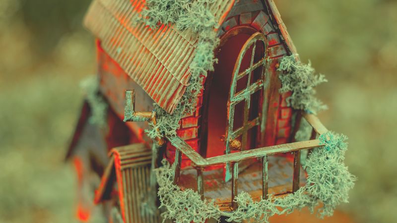 house, toy, small, macro, closeup, 4k