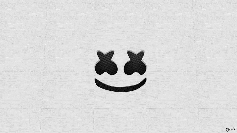 marshmello, music, dj, logo, hd, 4k