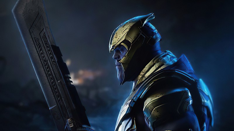 thanos, supervillain, superheroes, hd, 4k