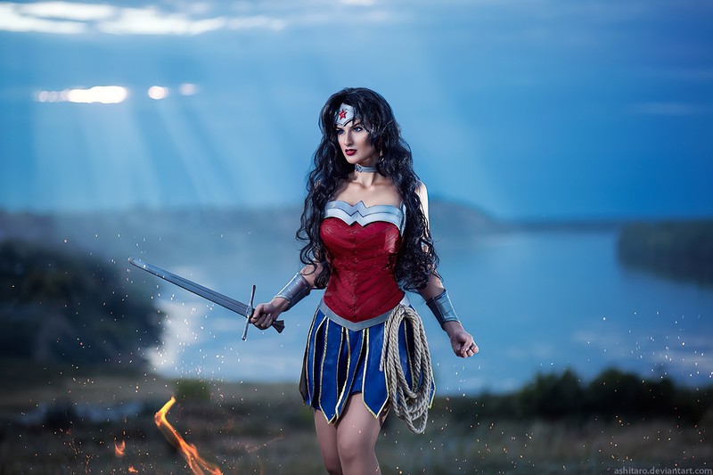 wonder woman, superheroes, cosplay, hd, deviantart