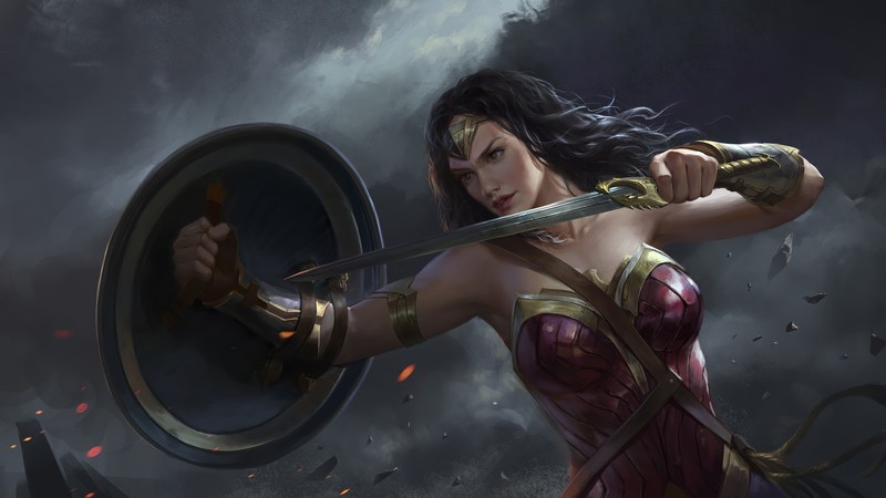 wonder woman, superheroes, hd, 4k, artstation