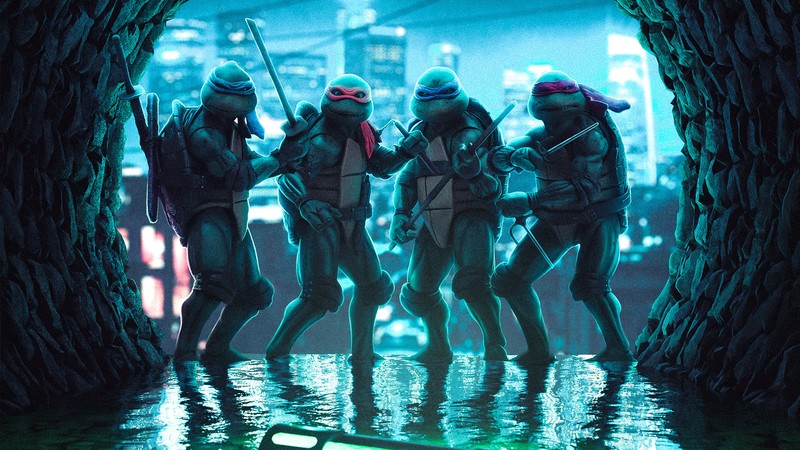 teenage mutant ninja turtles, ninja turtle, toys, hd, 4k, behance