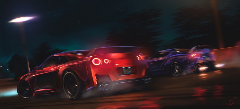 nissan gtr, toyota supra, cars, hd, 4k, deviantart