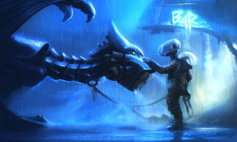 dragon, scifi, artist, artwork, digital art, hd, 4k, deviantart