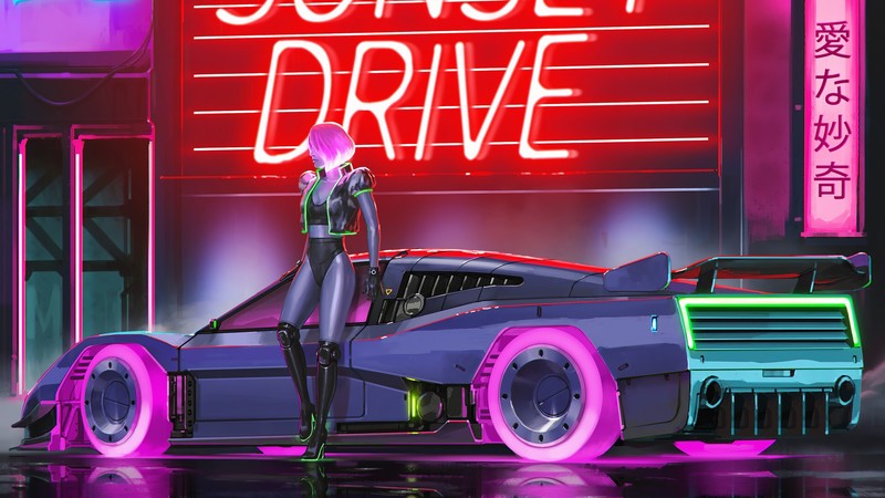 cyberpunk, synthwave, artist, artwork, digital art, hd, 4k, artstation