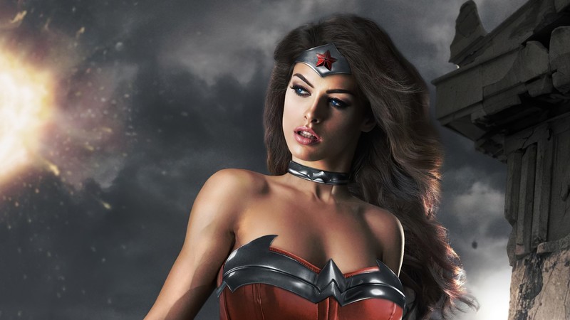 wonder woman, superheroes, artist, cosplay, digital art, hd, deviantart