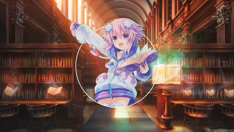 anime, anime girls, picture-in-picture, library