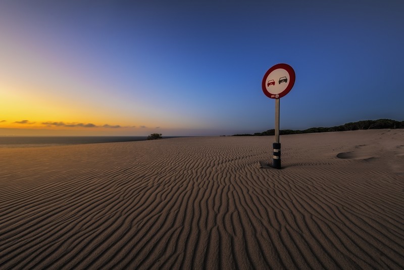 sand, landscape, sky, sign