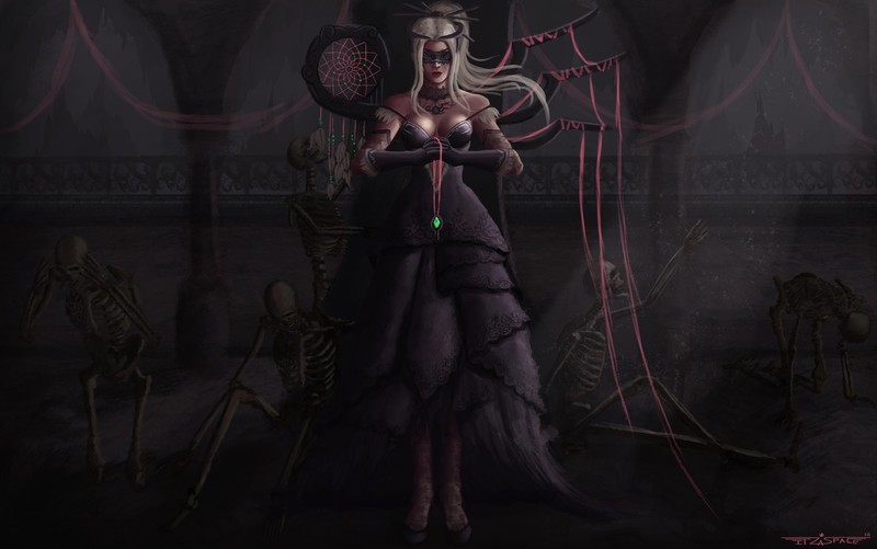 fantasy art, dark, fantasy girl